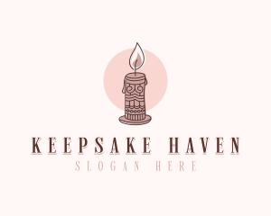 Artisanal Candle Souvenir logo design