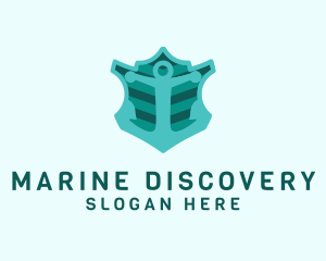 Navy Anchor Marine logo design