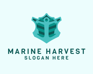 Navy Anchor Marine logo design