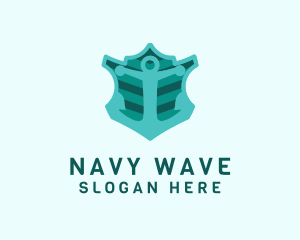 Navy Anchor Marine logo