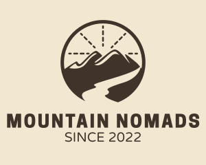 Mountain River Camping  logo design