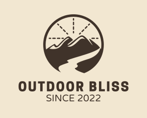 Mountain River Camping  logo design