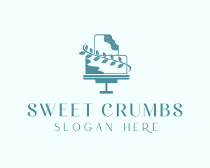 Wedding Cake Dessert logo design