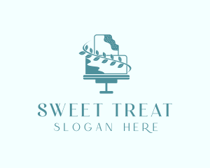 Wedding Cake Dessert logo design