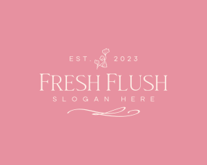 Flower Wellness Relaxation Spa logo design