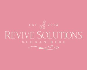 Flower Wellness Relaxation Spa logo design