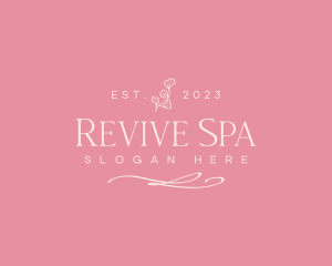 Flower Wellness Relaxation Spa logo design