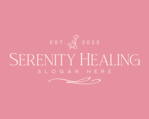 Flower Wellness Relaxation Spa logo design