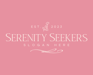 Flower Wellness Relaxation Spa logo design