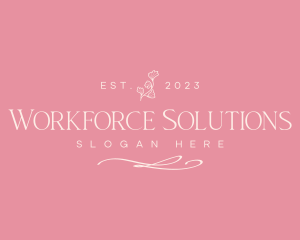 Flower Wellness Relaxation Spa logo design