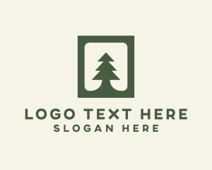 Green Pine Tree logo
