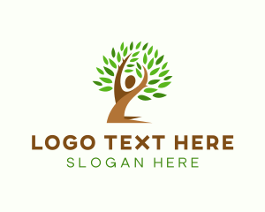 Tree Human Plant logo