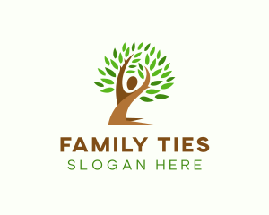 Tree Human Plant logo design