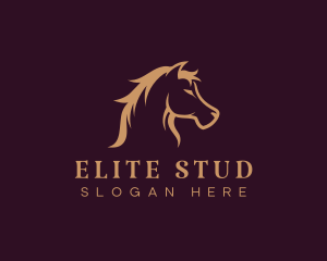 Equine Stallion Horse logo design