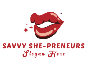 Sexy Red Lips logo design