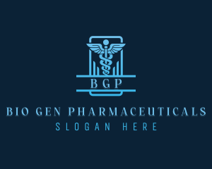 Pharmaceutical Caduceus Clinic logo design