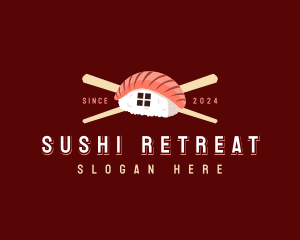 Asian Sushi Restaurant logo design