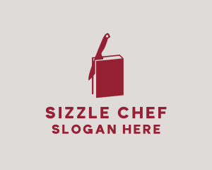 Knife Cook Book logo design