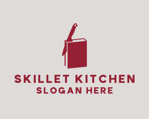 Knife Cook Book logo design