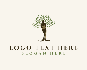 Tree Plant Woman logo