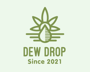 Green Cannabis Oil logo design