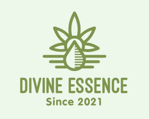 Green Cannabis Oil logo design