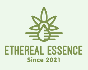 Green Cannabis Oil logo design