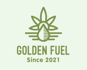 Green Cannabis Oil logo design