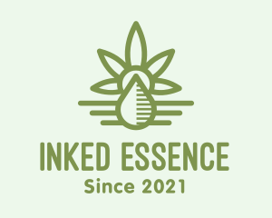 Green Cannabis Oil logo design