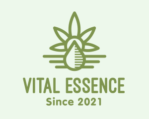 Green Cannabis Oil logo design