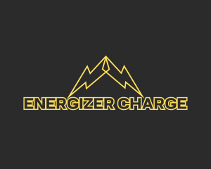 Yellow Lightning Volt logo design