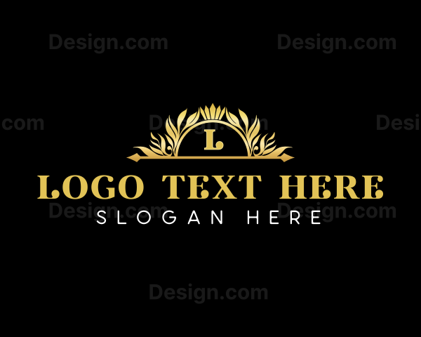 Luxury Floral Crest Logo