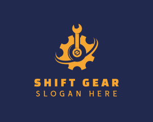 Mechanic Gear Wrench logo design