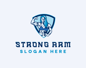 Strong Woman Trainer logo design