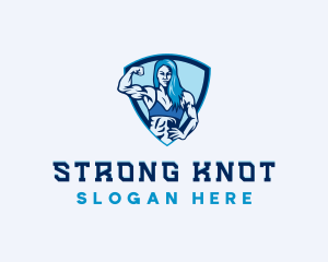 Strong Woman Trainer logo design