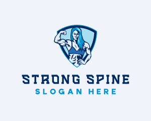 Strong Woman Trainer logo design