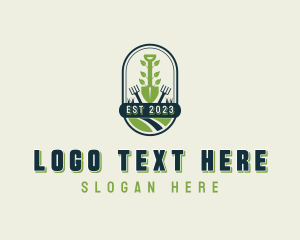 Landscaping Tools Shovel logo