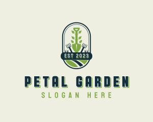 Landscaping Tools Shovel logo design