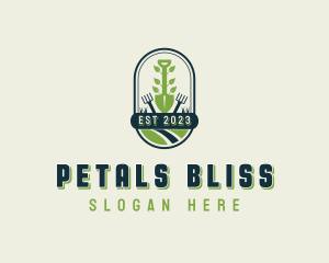 Landscaping Tools Shovel logo design