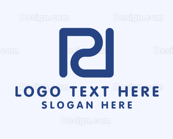 Modern Business Brand Letter PD Logo