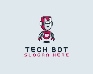 Robot Tech Gaming logo design