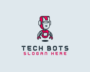 Robot Tech Gaming logo design