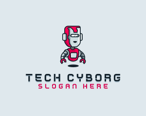 Robot Tech Gaming logo design