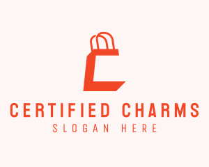 Shopping Bag Letter C logo design