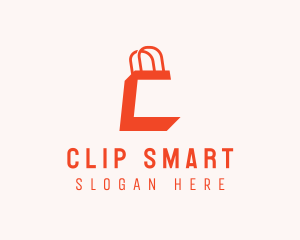 Shopping Bag Letter C logo design