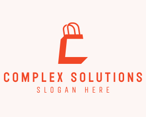 Shopping Bag Letter C logo design