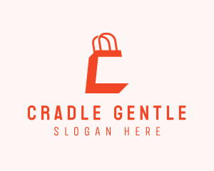 Shopping Bag Letter C logo design