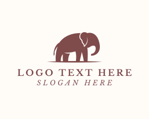 Mammal - Elephant Zoo Animal logo design