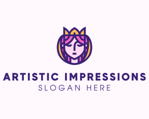 Beautiful Royal Queen logo design