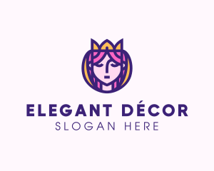 Beautiful Royal Queen logo design